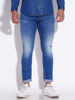 ROOKIES - Springsteen Men's Tapered Fit Low-Rise Slim Thigh Jeans