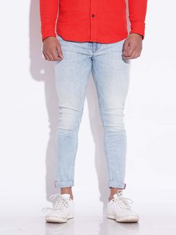 ROOKIES - Springsteen Men's Tapered Fit Low-Rise Slim Thigh Jeans