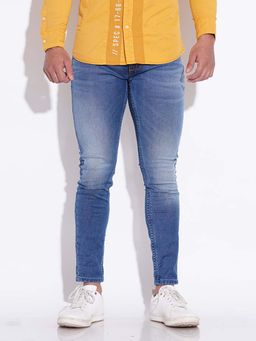 ROOKIES - Springsteen Men's Tapered Fit Low-Rise Slim Thigh Jeans