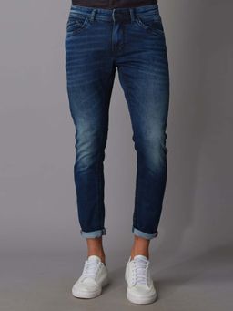 ROOKIES - Springsteen Men's Tapered Fit Low-Rise Slim Thigh Jeans