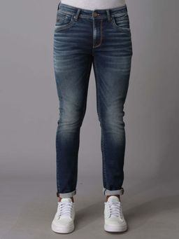 ROOKIES - Springsteen Men's Tapered Fit Low-Rise Slim Thigh Jeans