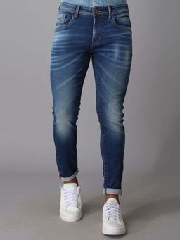 ROOKIES - Springsteen Men's Tapered Fit Low-Rise Slim Thigh Jeans