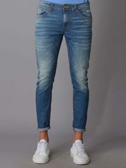 ROOKIES - Springsteen Men's Tapered Fit Low-Rise Slim Thigh Jeans