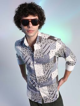 Campus Sutra - Men Multi-Color Paisley Botanic Shirt