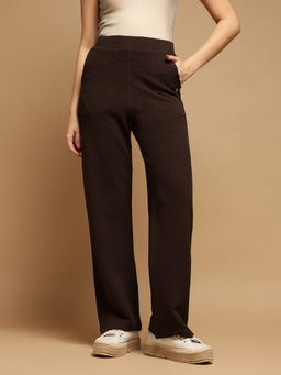 Femea - Women Brown Mid-Rise Pant