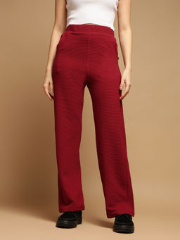 Femea - Women Red Mid-Rise Pant