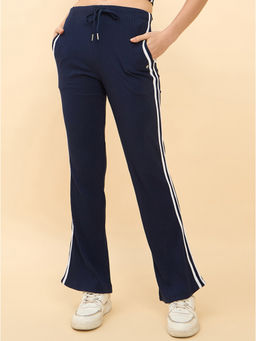 Femea - Women Navy Blue Slim Fit Trackpant