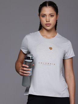 Columbia - Women's Grey Omni Wick Sloan Ridge T-Shirt