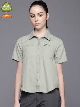 Columbia - Women's Green Omni Shade Silver Ridge 3.0 Shirt
