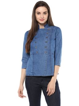 StyleStone - Women Denim Blue Top