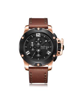 Alexandre Christie - AC 6295 MCL Chronograph Watch For Men - Brown Rose Gold (M)