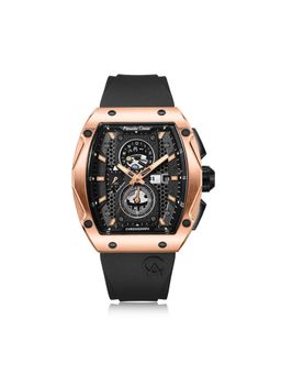 Alexandre Christie - AC 6608 MCR Chronograph For Men Elegant Black Rose Gold (M)