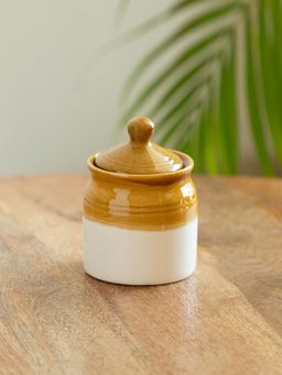 ExclusiveLane - Old Martaban' Multi-Purpose Ceramic Pickle & Chutney Jar (280 ml)