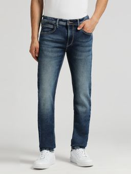 Pepe Jeans - Vapour Dark Blue Low Rise Straight Gym indigo Jeans