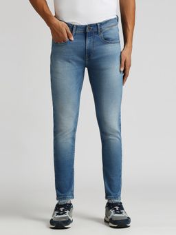 Pepe Jeans - Light Blue Mid Rise Ankle Gym indigo Jeans