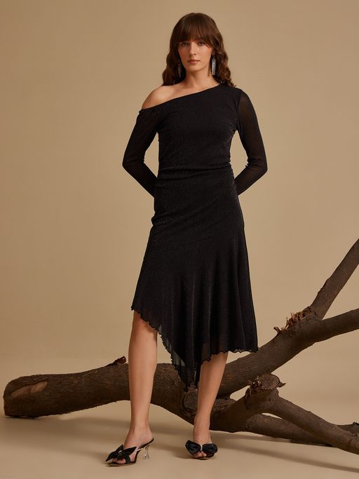 knee length dresses for ladies Landon Structured Midi Dress main image 0