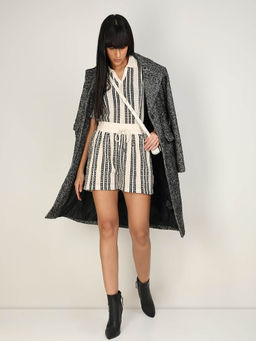 VERO MODA - Beige Stripes Short