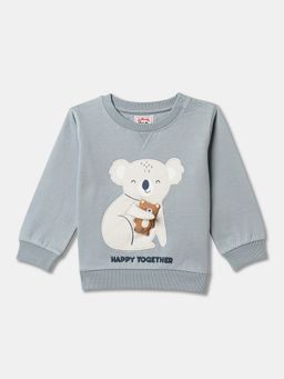 R&B - Cotton Blue Round Neck Boys Sweatshirt