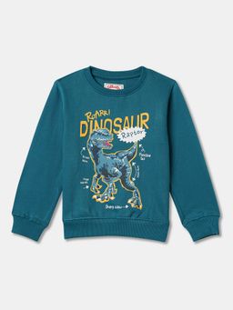 R&B - Cotton Teal Round Neck Boys Sweatshirt