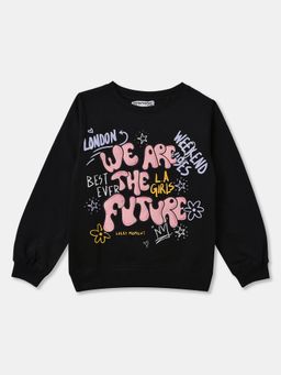 R&B - Cotton Black Girls Round Neck Sweatshirt