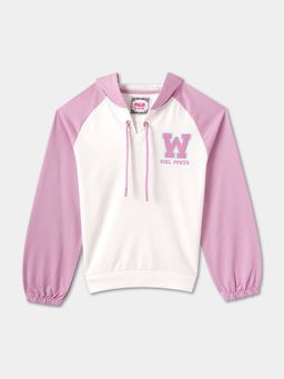 R&B - Cotton White Girls Hoodie