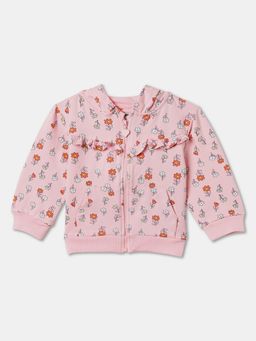 R&B - Cotton Blend Pink Girls Hoodie