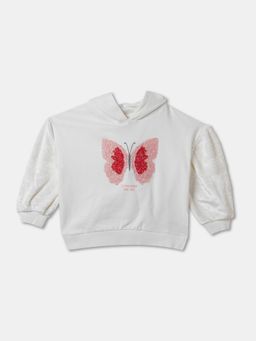R&B - Cotton Off White Girls Hoodie