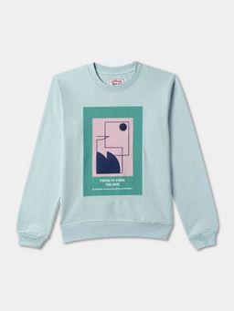 R&B - Cotton Boys Blue Round Neck Sweatshirt