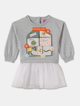 R&B - Cotton Grey Round Neck Sweatshirt