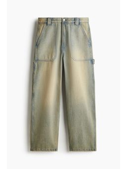 H&M - Men Blue Carpenter Baggy Jeans
