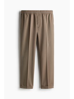 H&M - Men Beige Slim Fit Twill Trousers