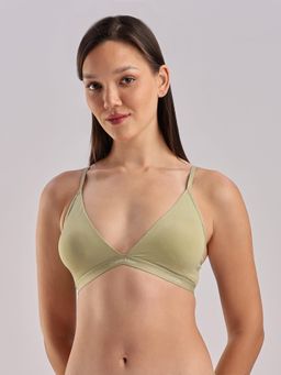 Calvin Klein - Green Half Coverage Lightly Padded Non-Wired T-Shirt Bra