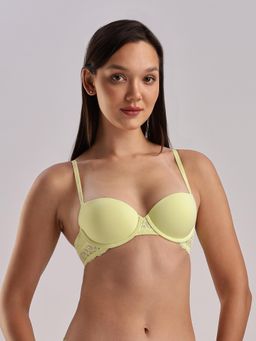 Calvin Klein - Yellow Half Coverage Lightly Padded Underwired Push-Up