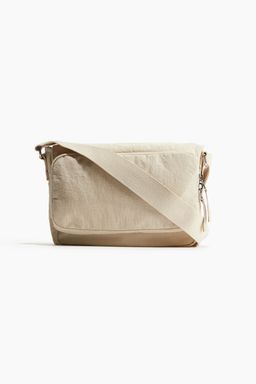 H&M - Men Beige Nylon Crossbody Bag