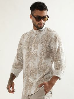 Antony Morato - Mens Printed Beige Shirt