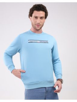 Monte Carlo - Men's Blue Round Neck Full Sleeve Sweatshirt