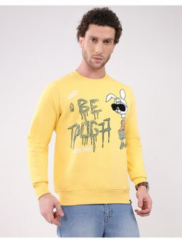 Monte Carlo - Men's Yellow Round Neck Full Sleeve Sweatshirt