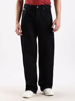 Calvin Klein - Blue Loose Fit Mid Rise Black Jeans
