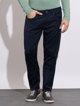 Being Human - Men's Navy Slim Fit Mid-Rise Jeans