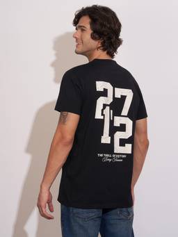 Being Human - Black Easy Fit Round Neck Men's T-Shirt by Being Human Clothing