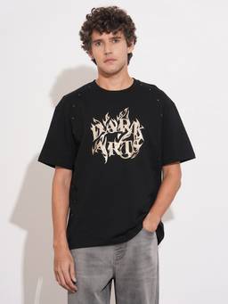 Being Human - Black Easy Fit Men's Short Sleeves T-Shirt by Being Human Clothing