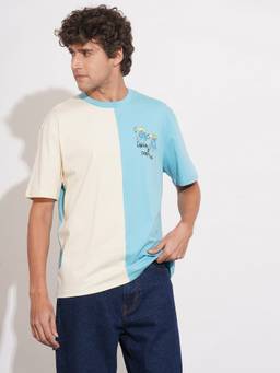 Being Human - Blue Easy Fit Round Neck Men's T-Shirt by Being Human Clothing