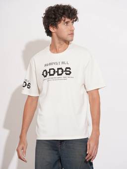 Being Human - White Easy Fit Men's Short Sleeves T-Shirt by Being Human Clothing