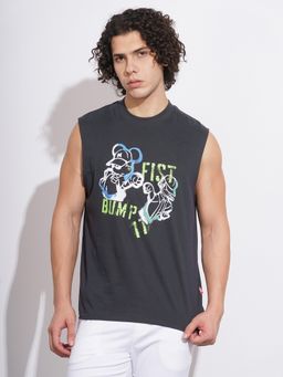 Being Human - Black Easy Fit Round Neck Men's T-Shirt by Being Human Clothing
