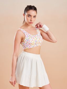 G Heist - Floral Printed Lightly Padded Sports Bras for Women (Pack of 3)