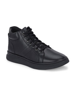 Delize - Mens Black Derby Ankle Boots