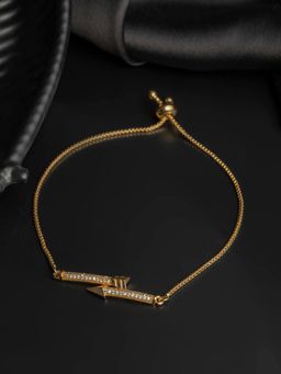 PRITA - Arrow American Diamond Rose Gold Bond Bracelet