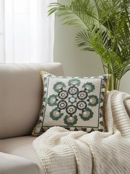 BELIHODE - Mandala Charm Floral Cushion Covers (16x16 inches)