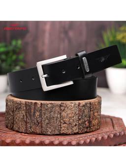 Red Tape - Men Black Formal Leather Belt