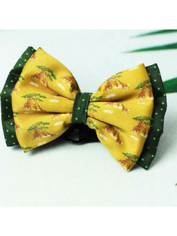 Tossido - Jungle Giraffe Layered Bow with Adjustable Elastic Headband